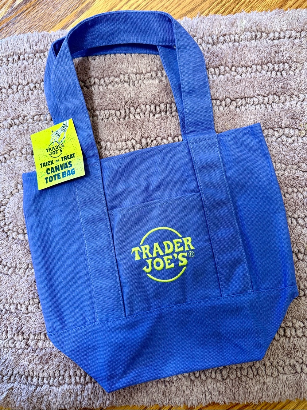 Trader Joeโs Trick or Treat Canvas Mini Tote Bag